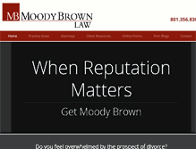 Tablet Screenshot of moodybrownlaw.com